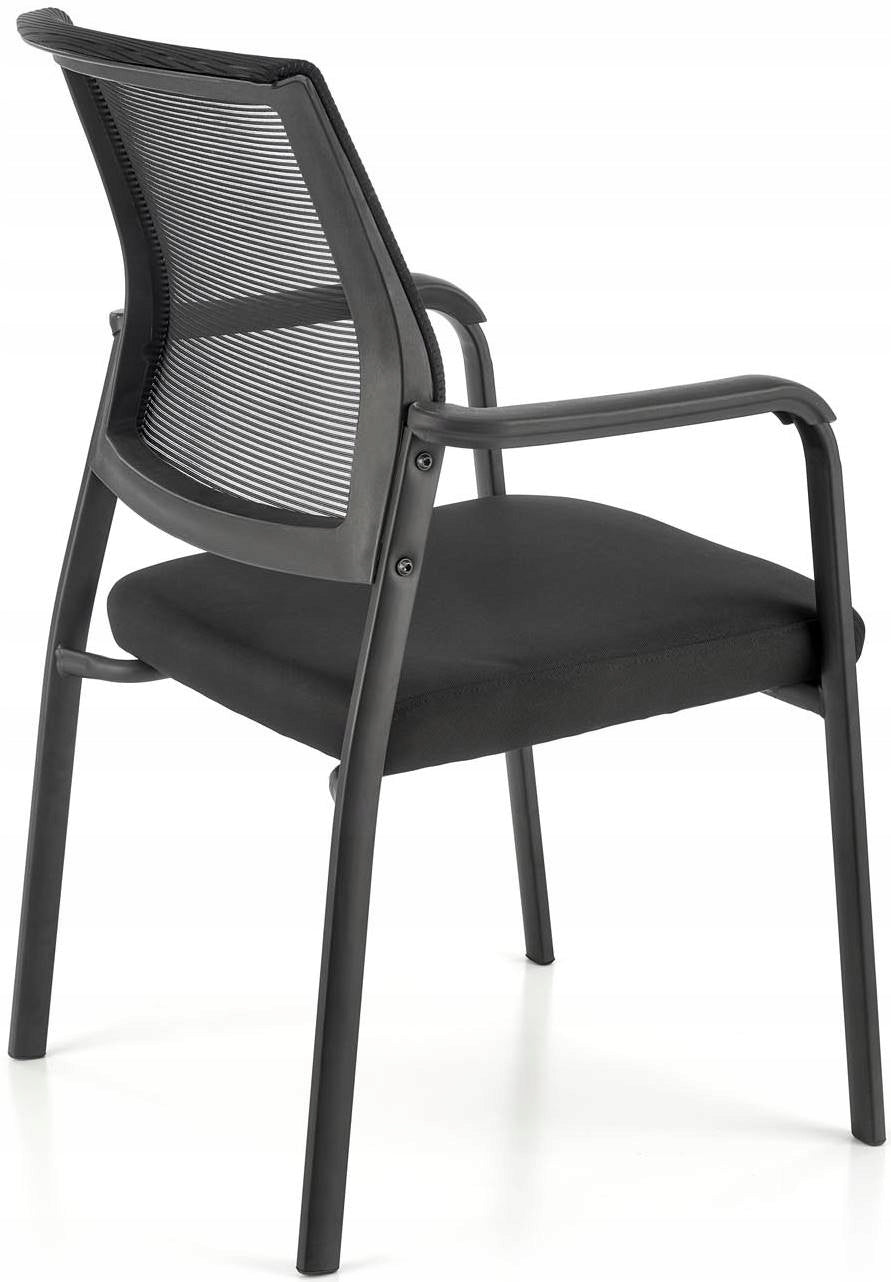 BERSEN Conference Chair Black Upholstered Soft Seat for Office
