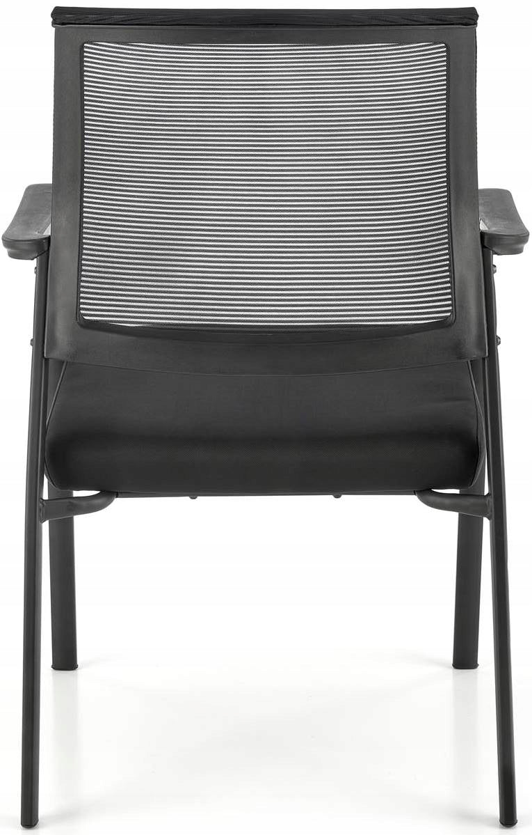 BERSEN Conference Chairs 4 Pcs Office Black Stationary Fabric Packaging status original