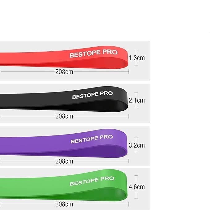 BESTOPE PRO Resistance Rubber Set for Pull-Up Exercises 4 Pieces Manufacturer code B0D25R3WSV