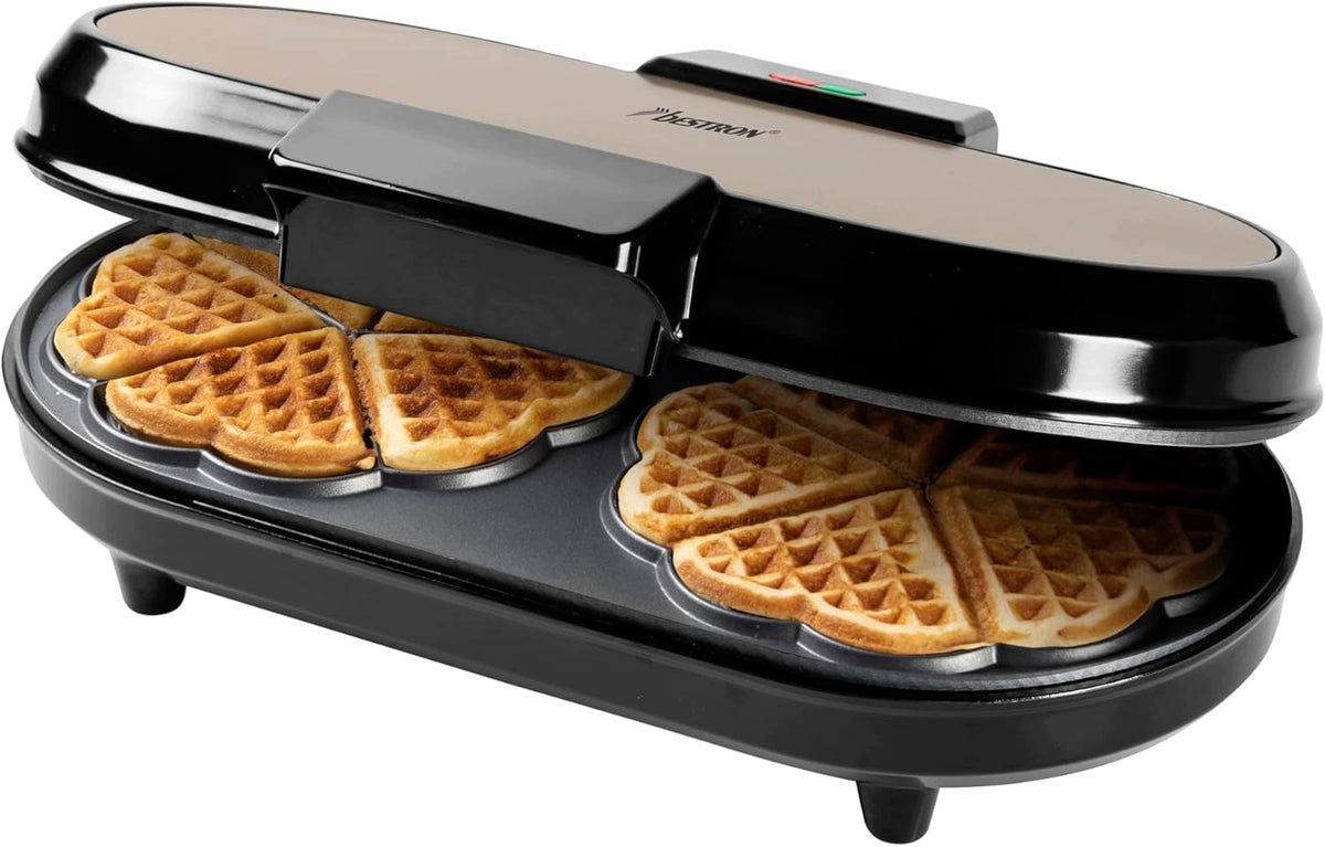 BESTRON 1200W NONSTICK HEART SHAPED WAFFLE MAKER