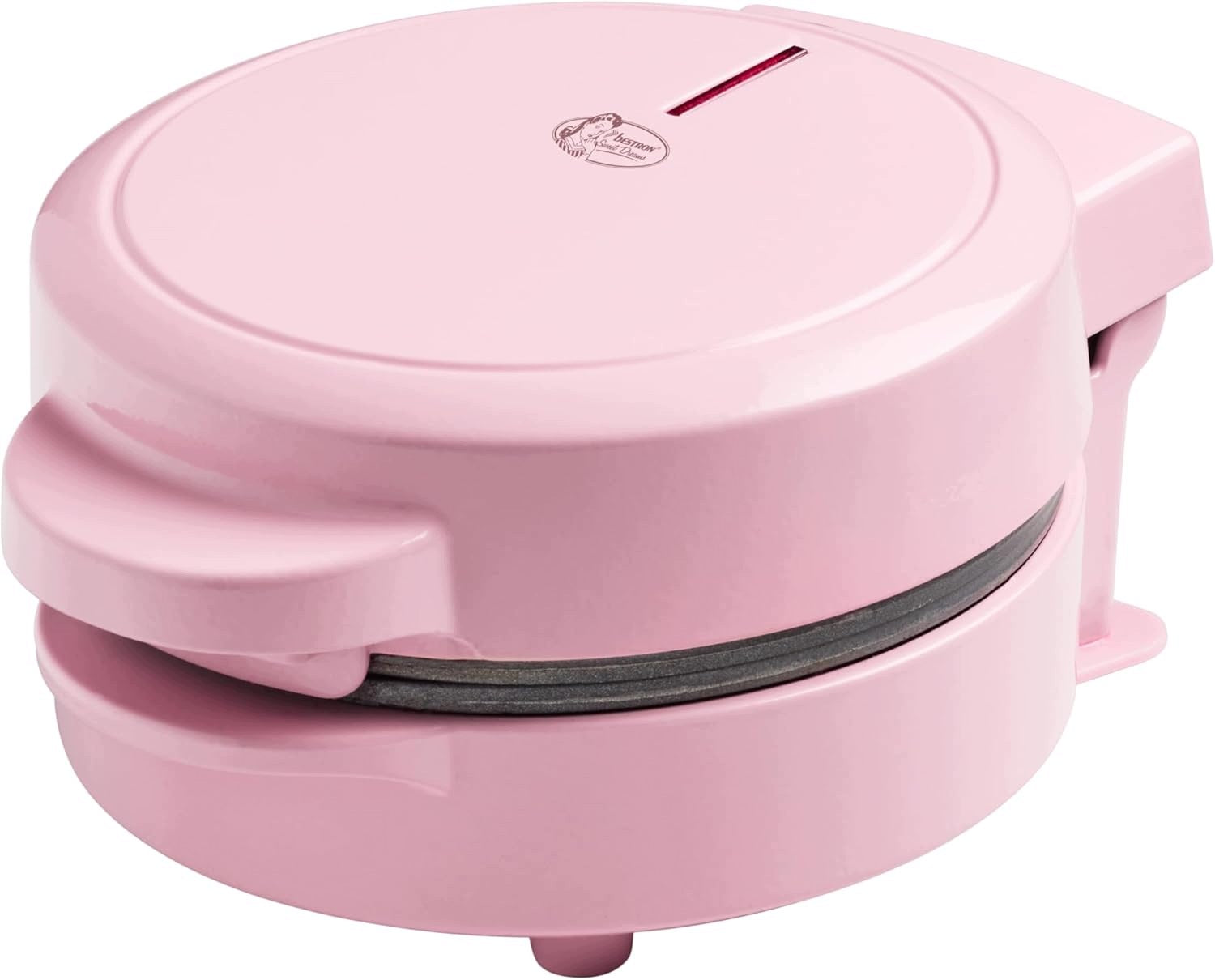 BESTRON MINI WAFFLE IRON 550W SNOWMAN PATTERN ANTI-STICK COATING PINK Brand no brand