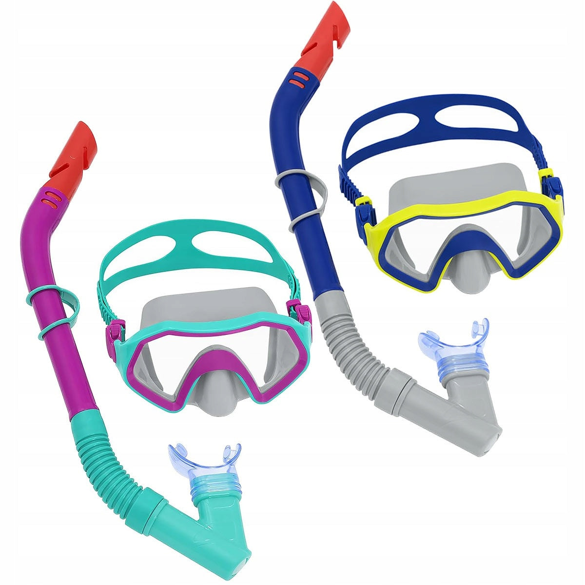BESTWAY 24025 MASK WITH HYDRO SWIM TUBE 2 COLORS 7+ Brand Bestway