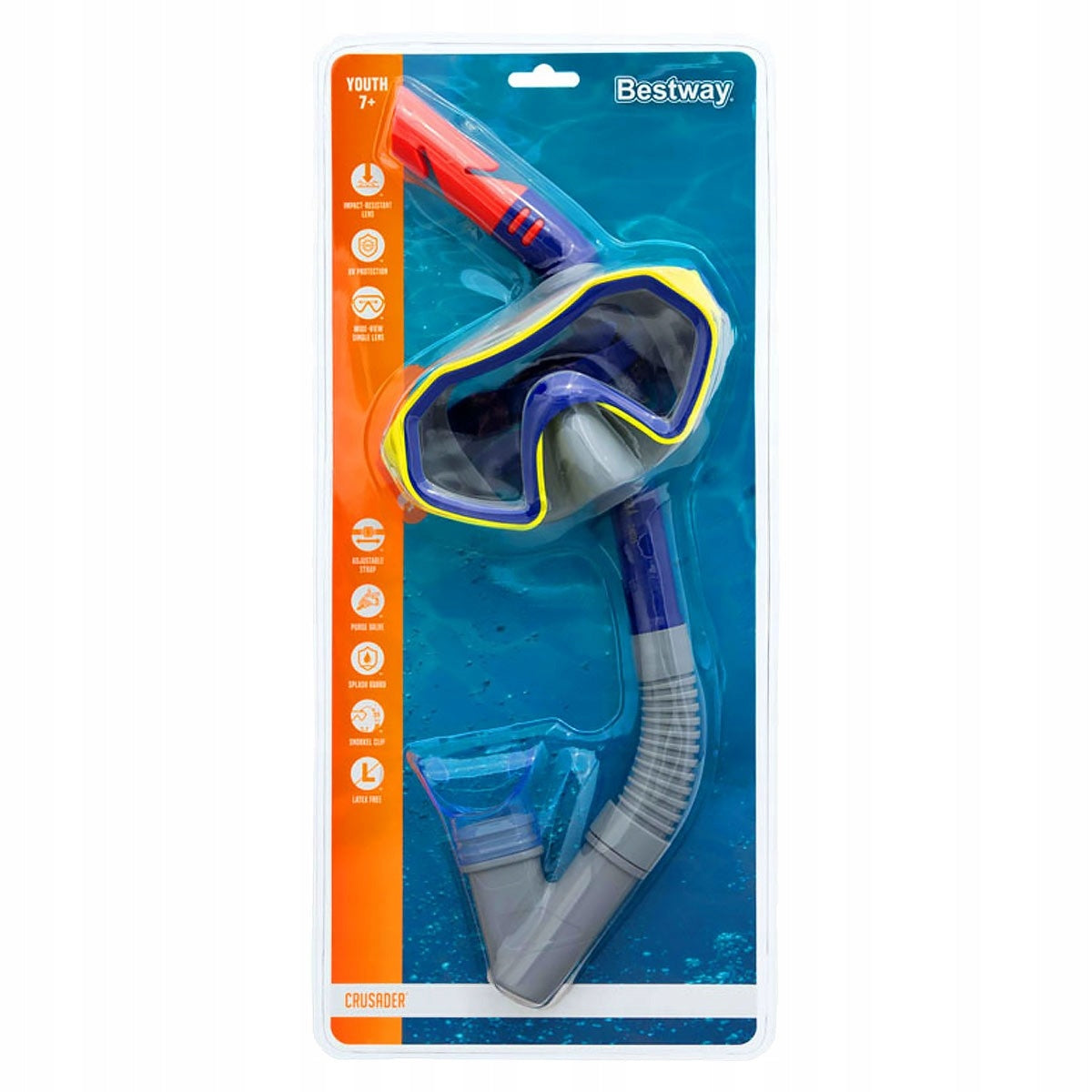 BESTWAY 24025 MASK WITH HYDRO SWIM TUBE 2 COLORS 7+ Color multicolor