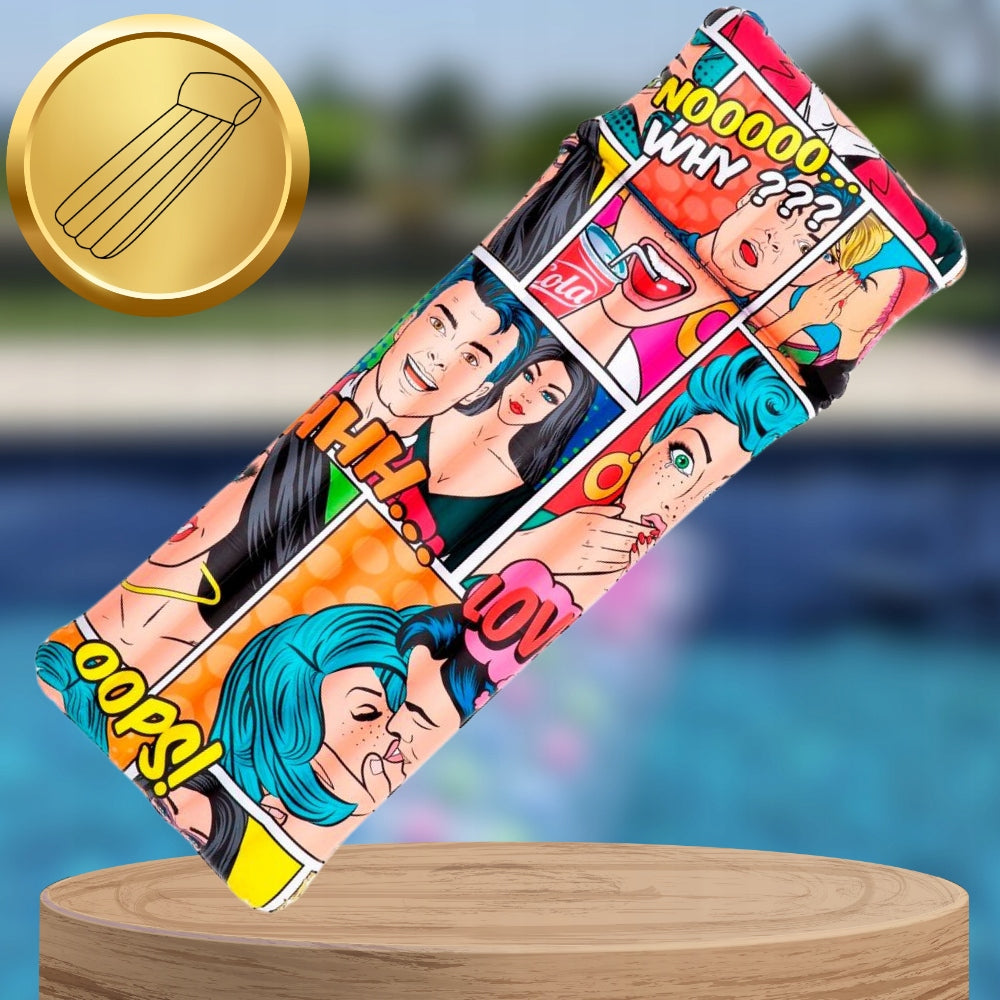 BESTWAY BEACH SWIMMING INFLATABLE MATTRESS COMIC 183cm Color multicolor