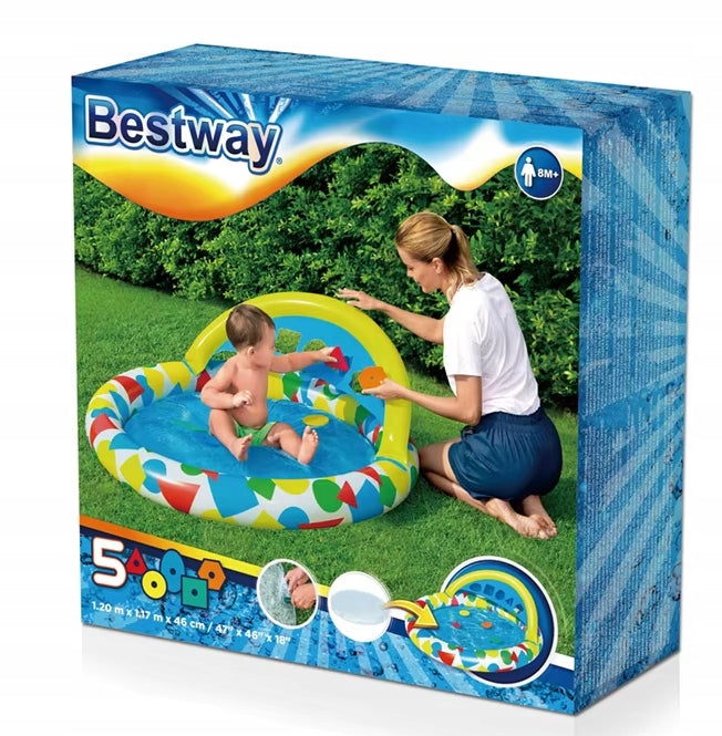 BESTWAY Children's Garden Pool Swimming Pool 45L Inflatable 120x46cm