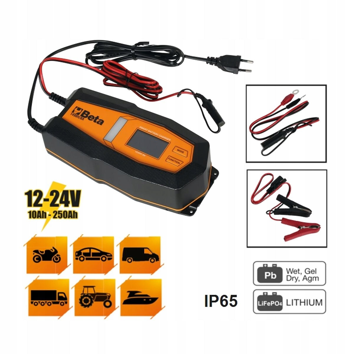 BETA 1498H/8A MULTIFUNCTION RECTIFIER FOR 12-24V 2-8A BATTERIES Packaging status original