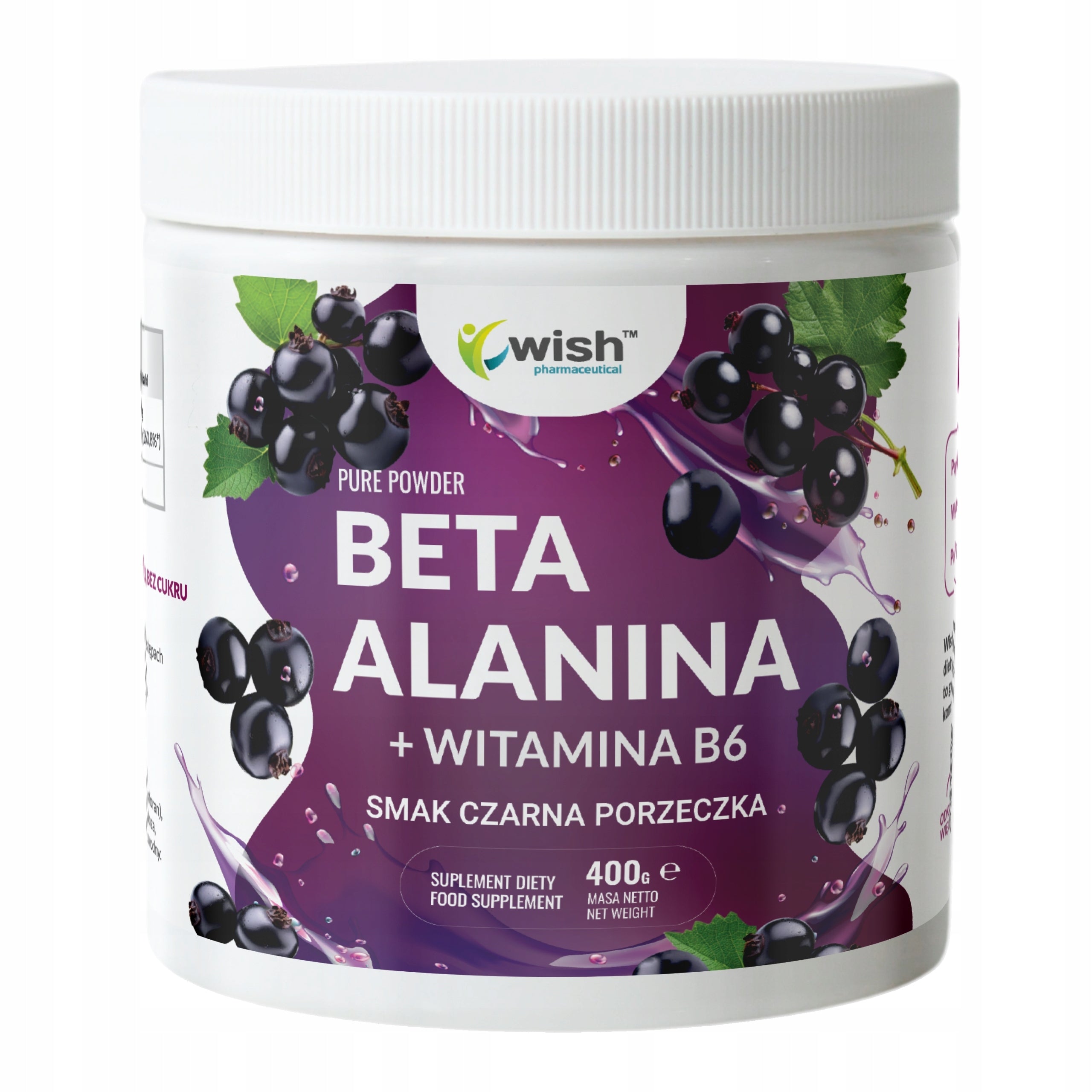BETA ALANINE + VITAMIN B6 BLACKCURRANT. WISH BEFORE TRAINING SHORT DATE