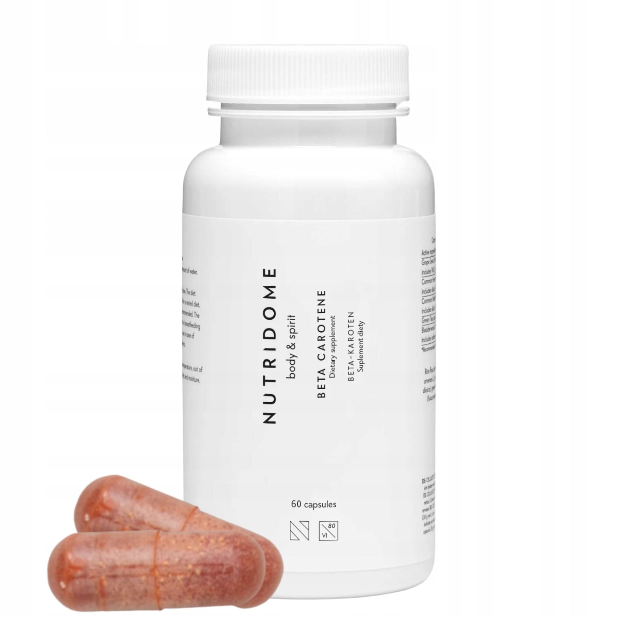 BETA-KAROTEN 7 mg radiant complexion permanent tan skin tone Nutridome