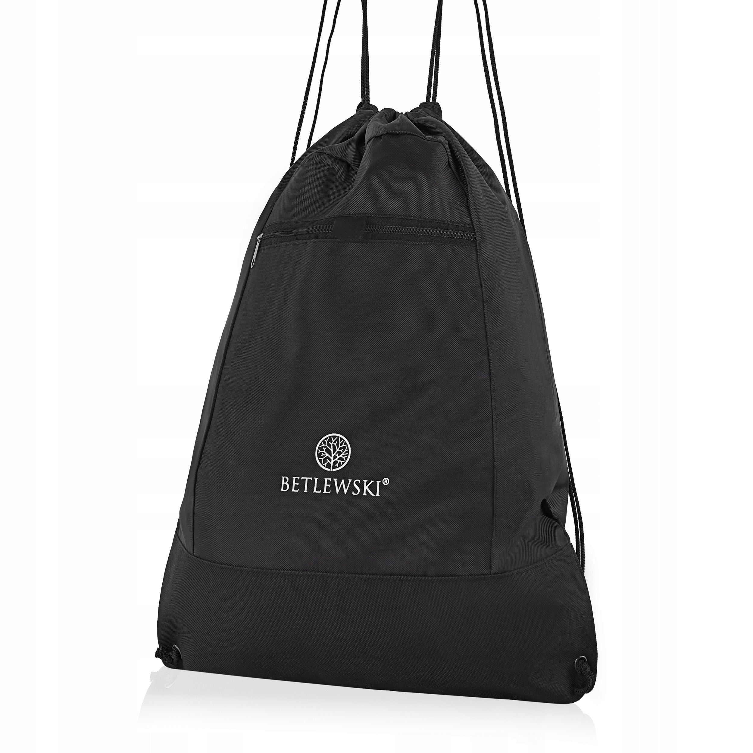 BETLEWSKI Backpack drawstring bag roomy foldable lightweight waterproof