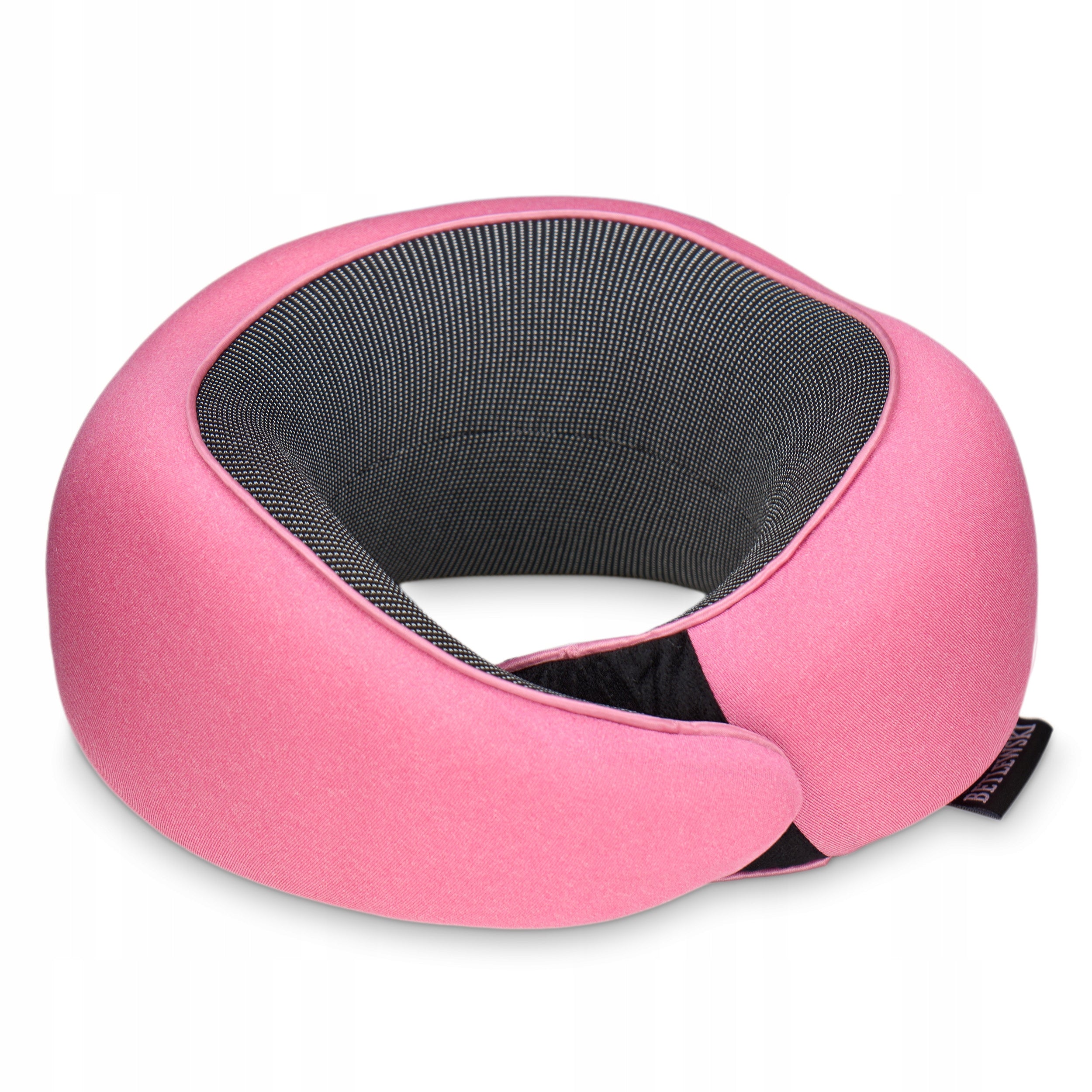 BETLEWSKI Universal Travel Pillow Stabilizing Foam Comfortable Pink