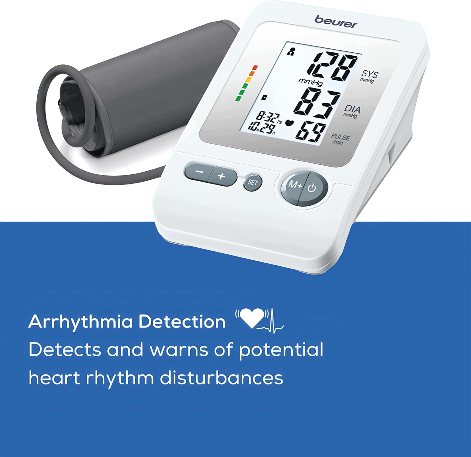 BEURER BM 26 LCD AUTOMATIC BLOOD PRESSURE MONITOR FOR PRESSURE MEASUREMENT Medical device type medical device or in-vitro diagnostic medical device