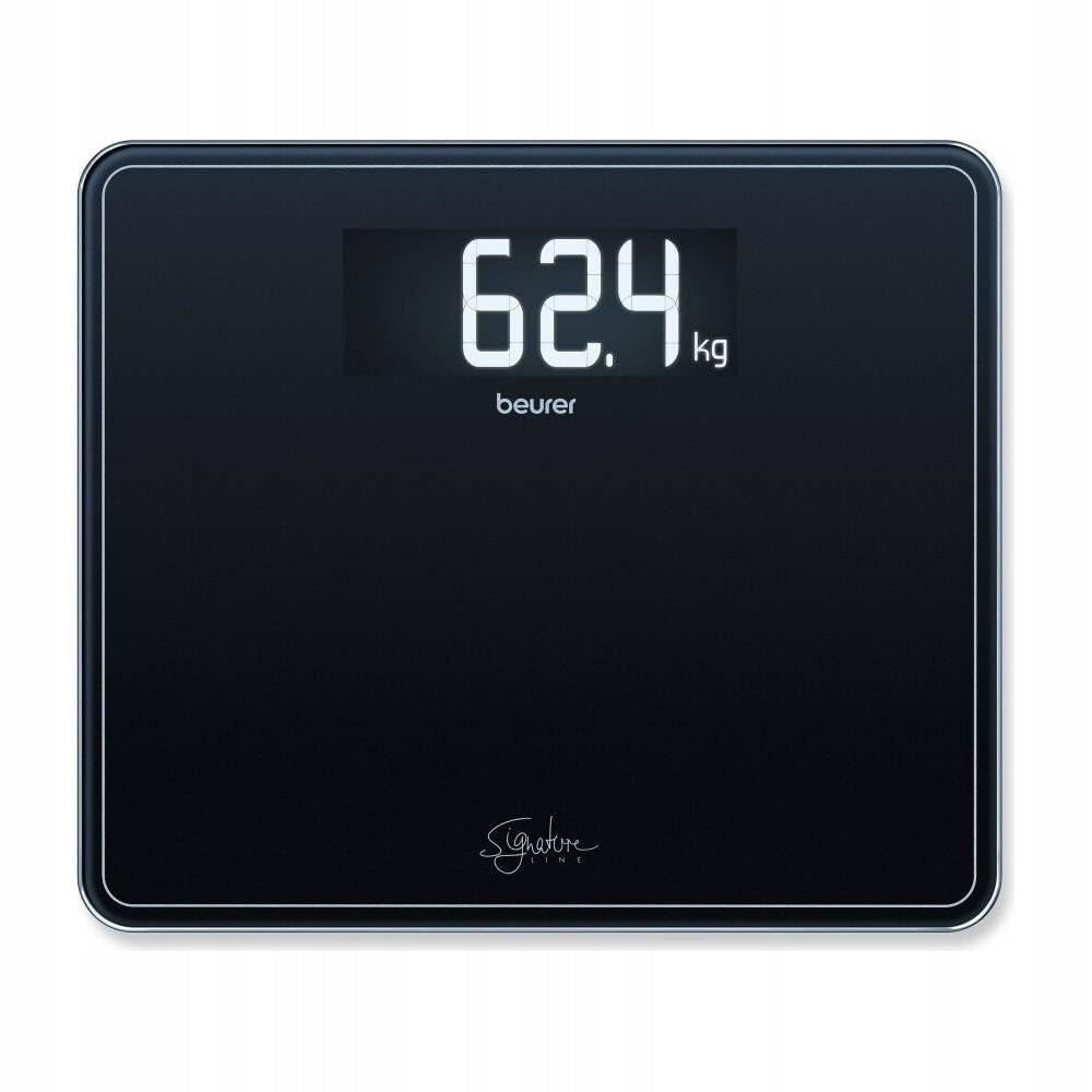 BEURER Bathroom Scale Black Tempered Glass XXL 200 kg
