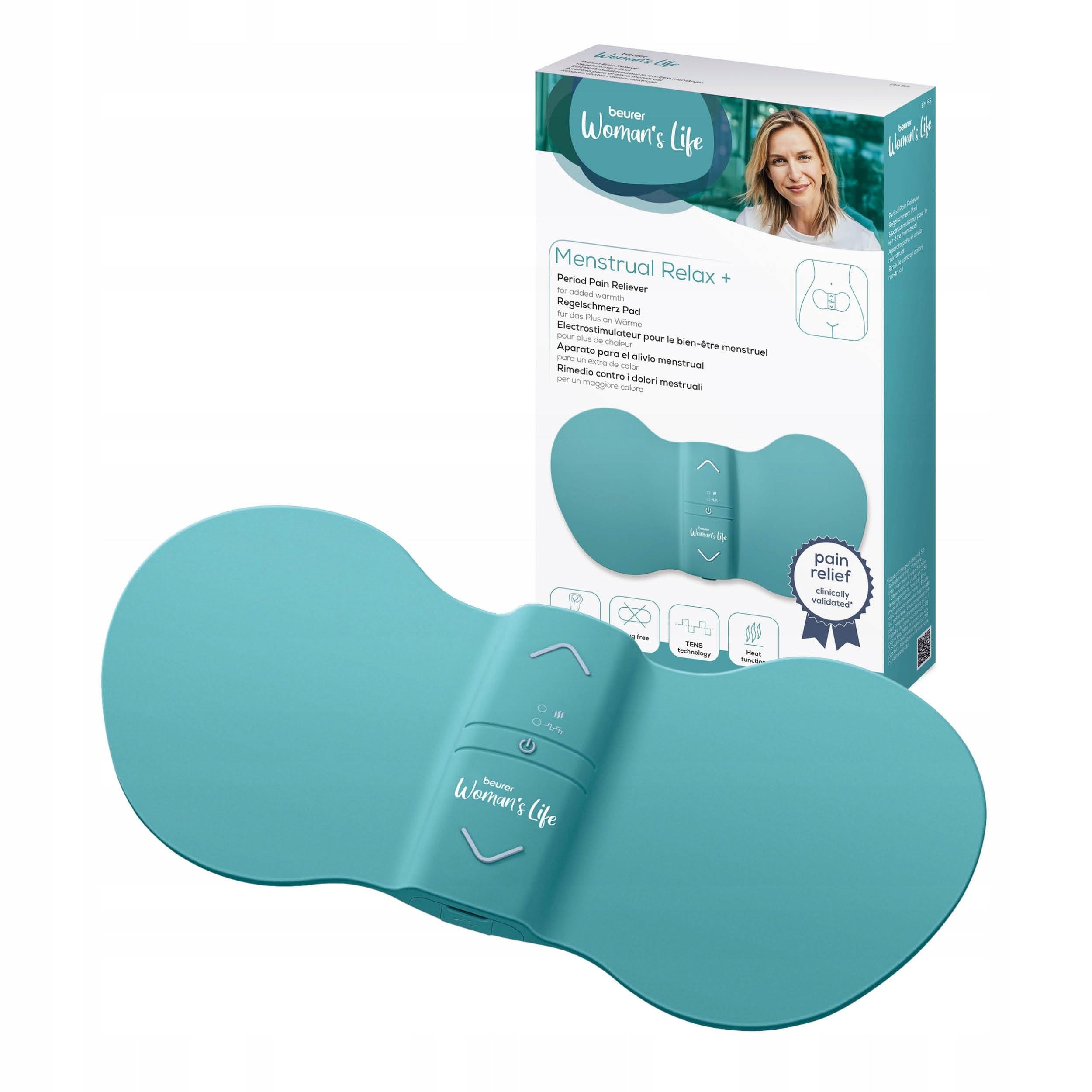 BEURER EM 55 TENS Device for Menstrual Pain with Heat Function