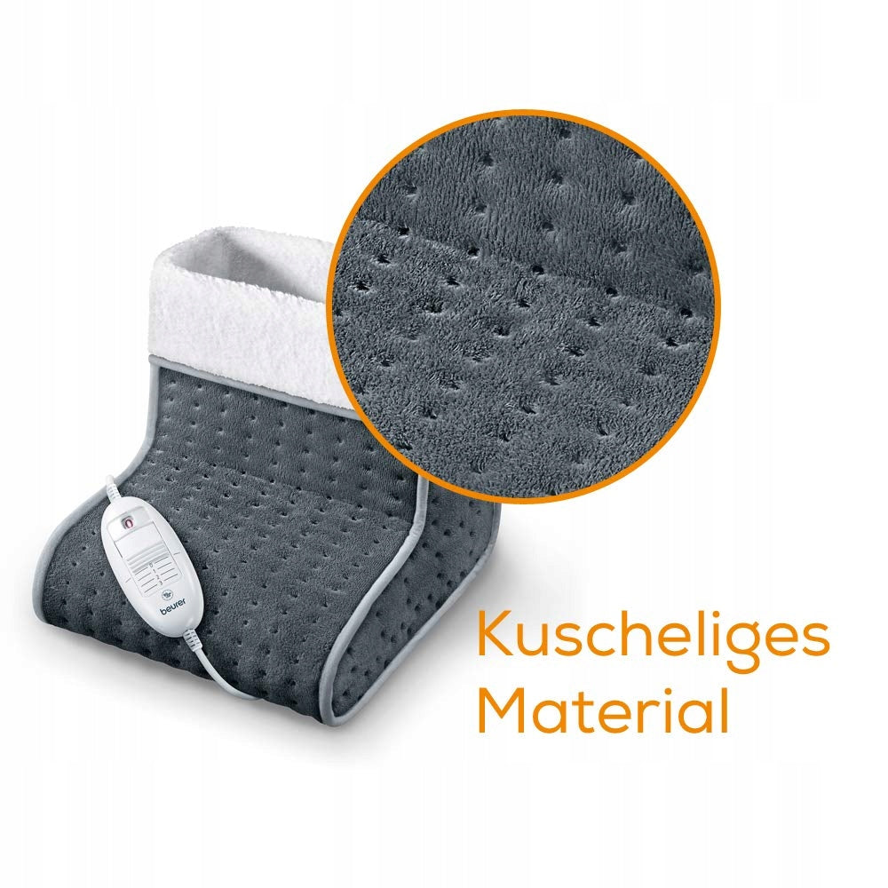 BEURER FW 20 Cosy Electric Foot Warmer 3 Levels Grey Medical device no