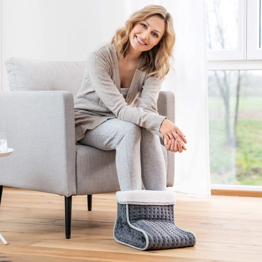BEURER FW 20 Cosy Electric Foot Warmer 3 Levels Grey Packaging status original