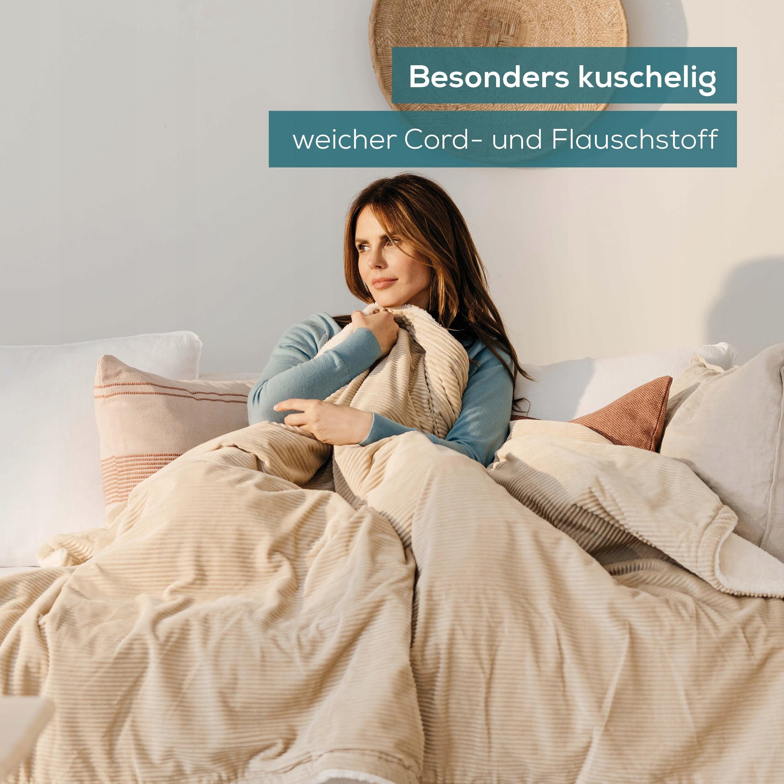 BEURER HD 80 Beige Electric Blanket With 6 Temperature Levels Recyclable Packaging status original