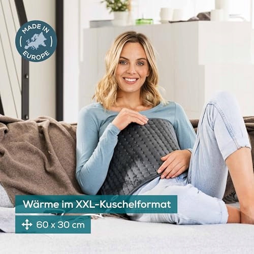 BEURER HK 123 Green Planet Heating Pillow 6 Temperatures Grey 60x30 cm Medical device no