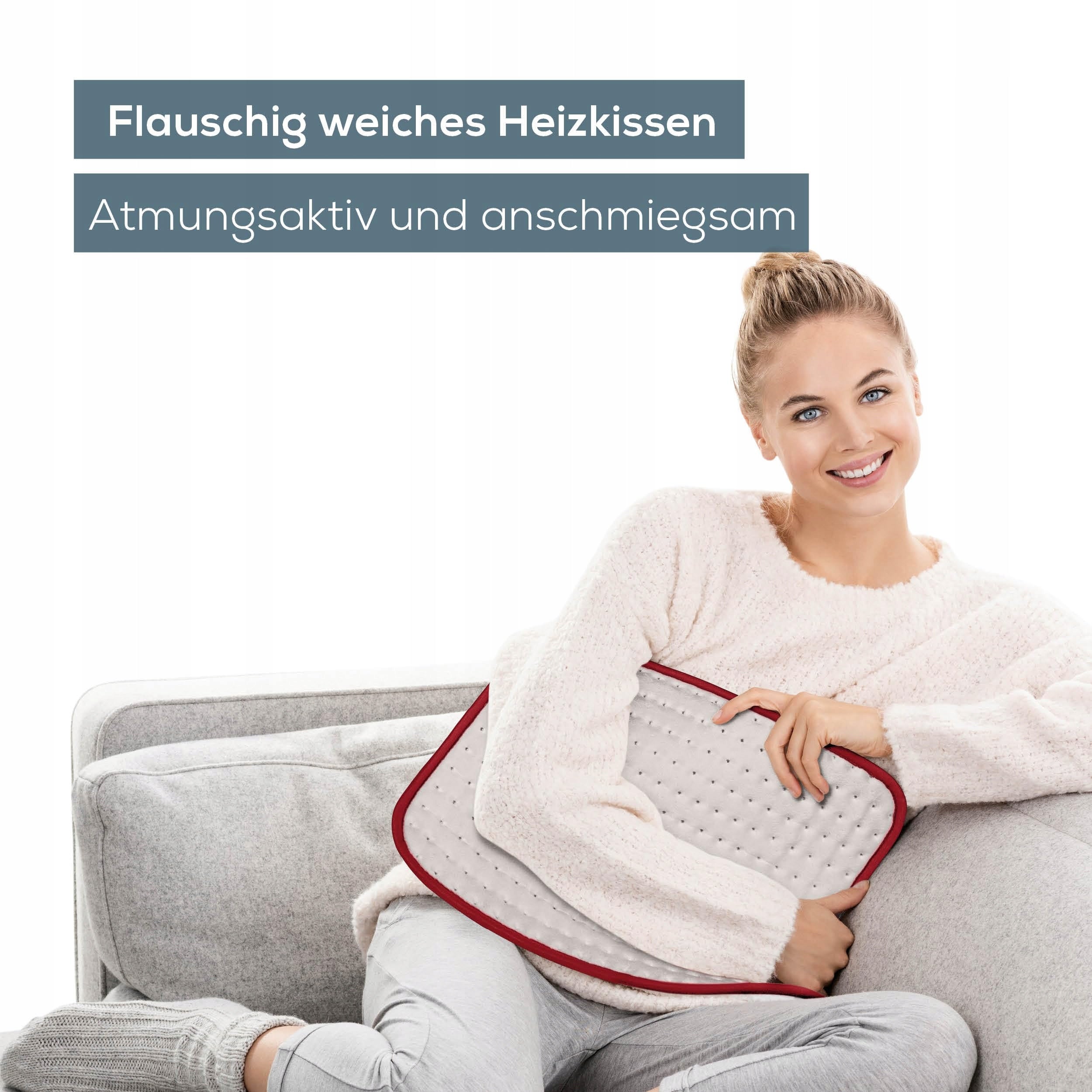 BEURER Heating Cushion Comfortable Fleece Breathable 3 Temperatures Packaging status original