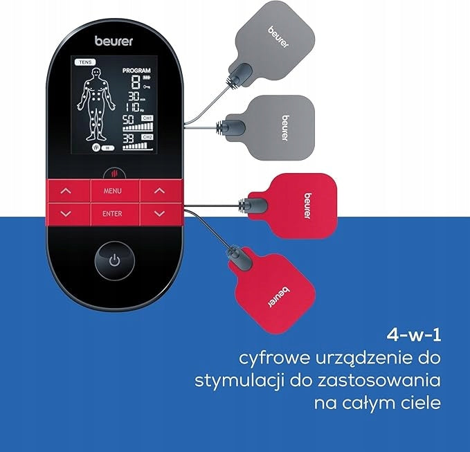 BEURER TENS/EMS MUSCLE STIMULATOR WITH HEATING AND PAIN RELIEF Body parts hips