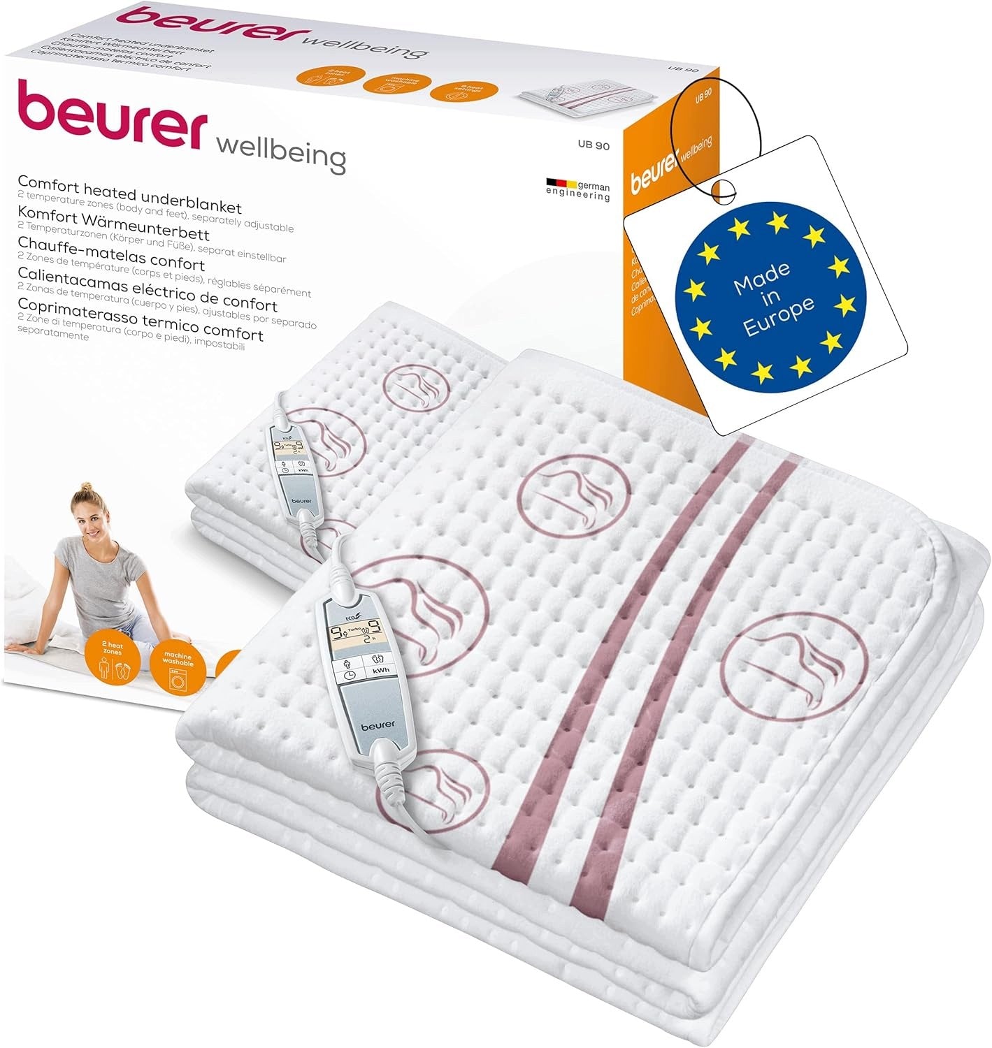 BEURER UB 90 ELECTRIC BED COVER 2 ZONES 9 LEVELS