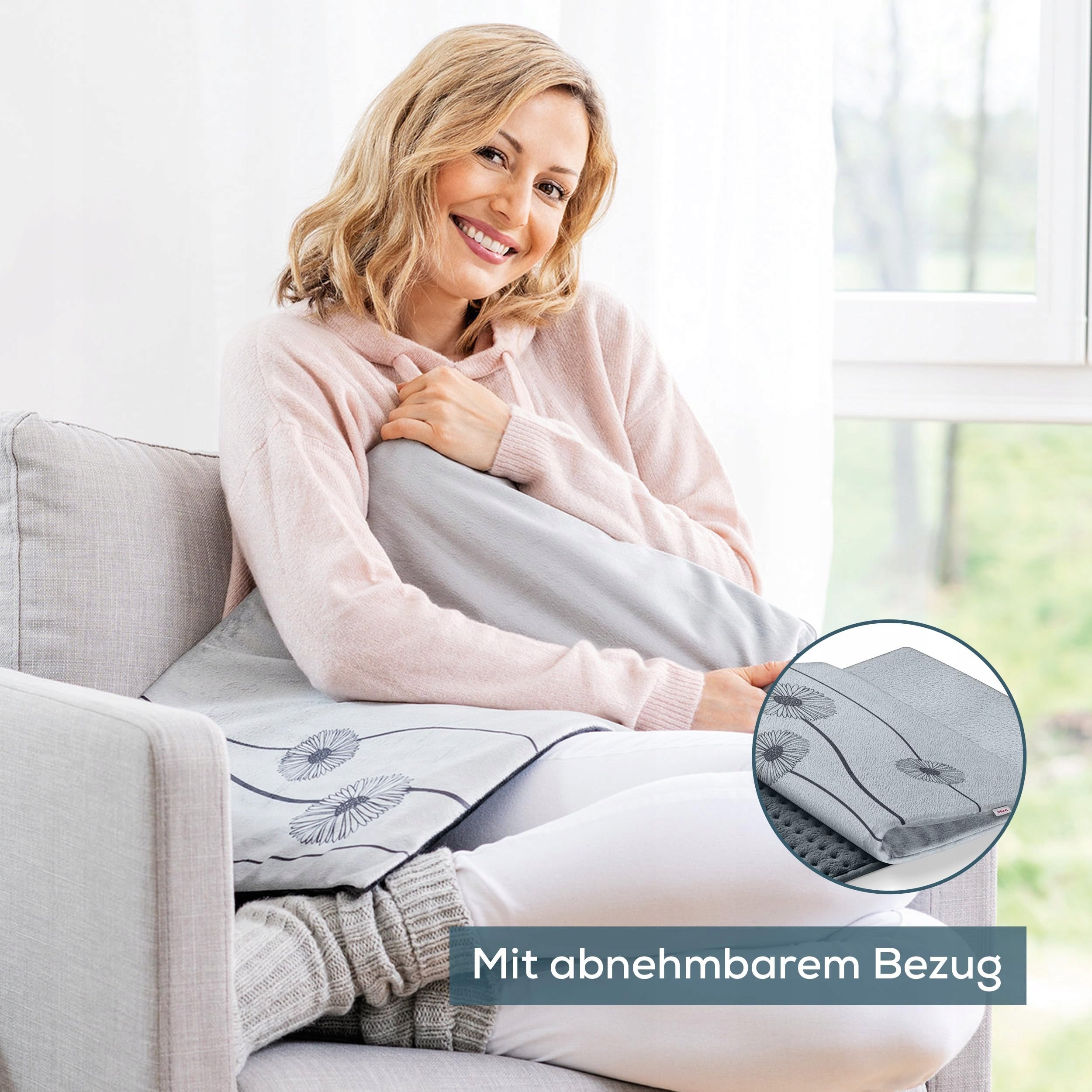 BEURER XXL Electric Pillow 6 Temperatures Automatic Shutdown Grey Medical device no
