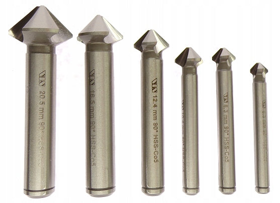 BEVEL DREDGE 6.3- 20.5 HSS-CO COBALT 6 PCS Rotation direction right hand rule