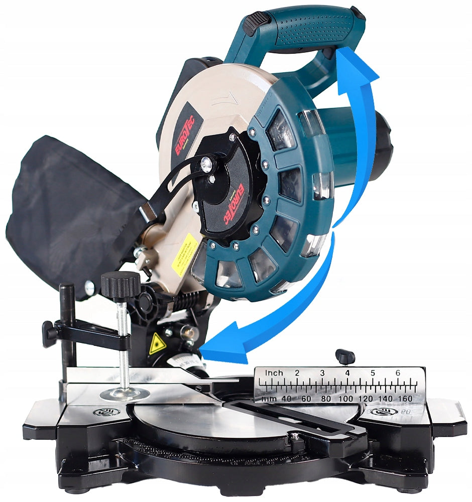BEVEL SAW SLASH 210MM ANGULAR +LASER SAW BLADE SET Maximum power 2601 W