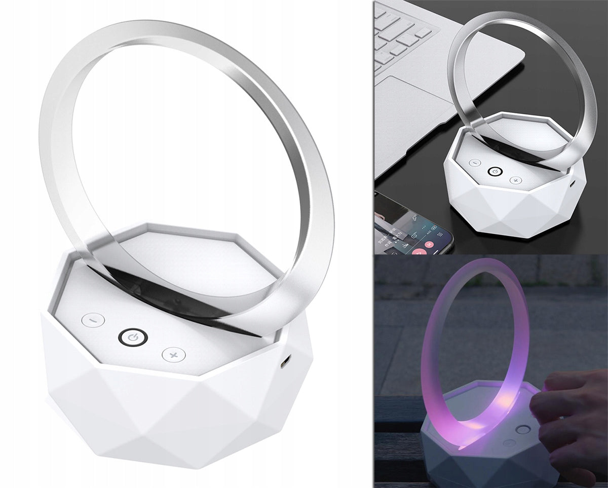 BEZDRÔTOVÝ BLUETOOTH PRENOSNÝ REPRODUKTOR RGB MP3 LED NOČNÁ LAMPA KOŠÍK