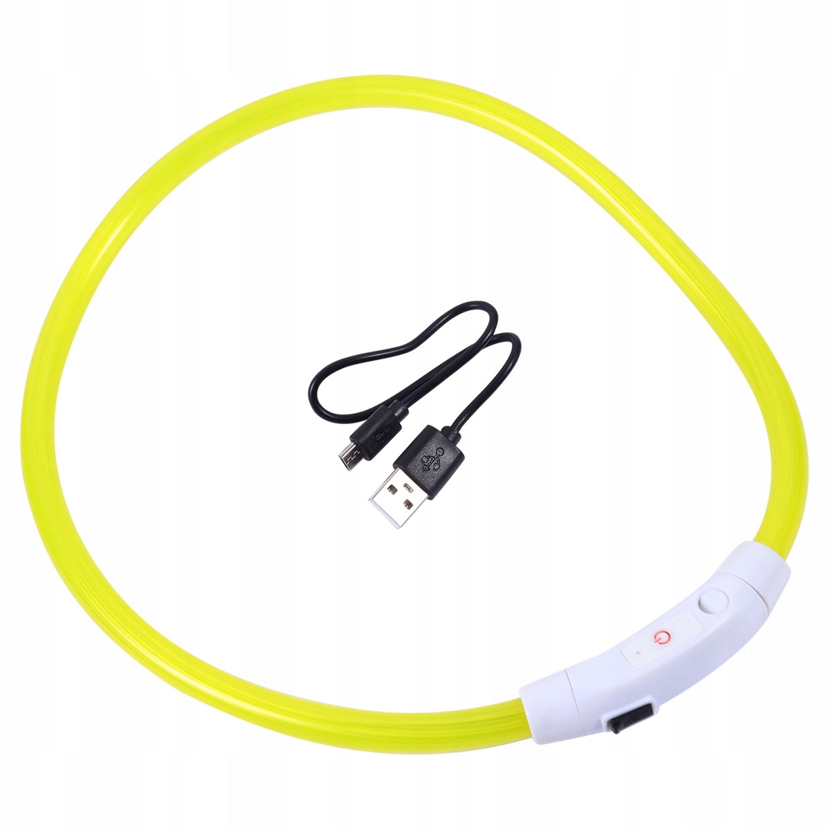 BEZPIECZNA ŚWIECĄCA OBROŻA LED DLA PSA Z TWORZYWA Manufacturer code NA