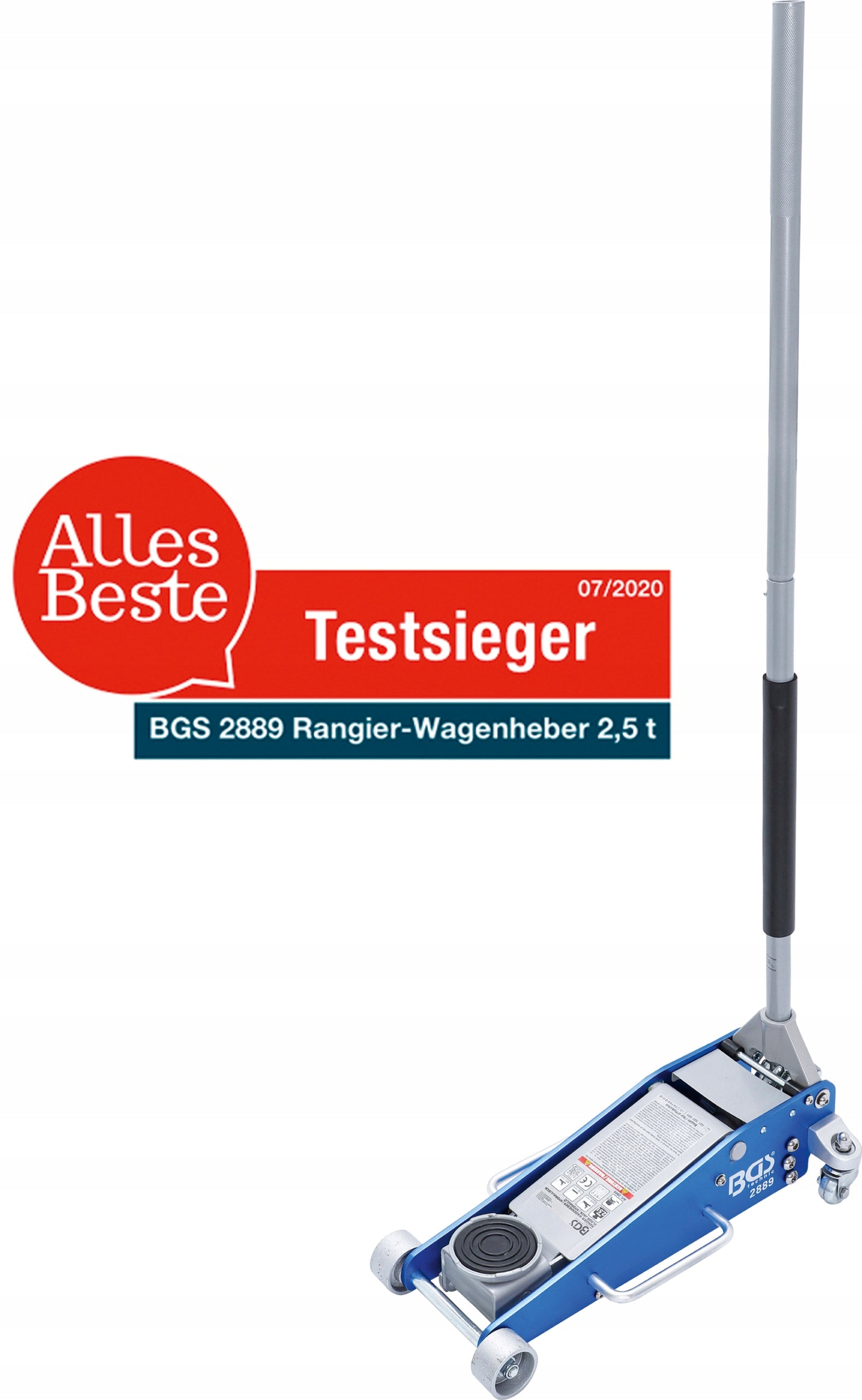 BGS 2889, Pojízdný zvedák|hydraulický|hliníková a ocelová konstrukce|2,5 t Brand BGS Technic