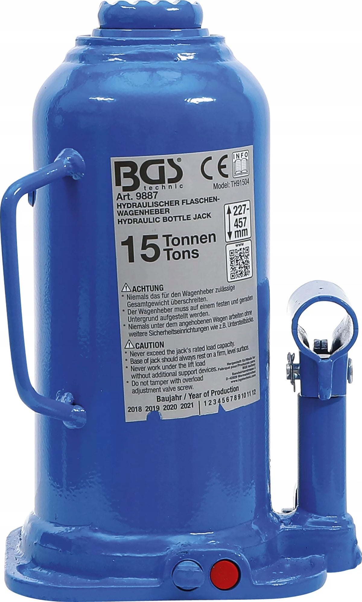 BGS | Hydraulic bottle car lift | 15 t Manufacturer code 9887
