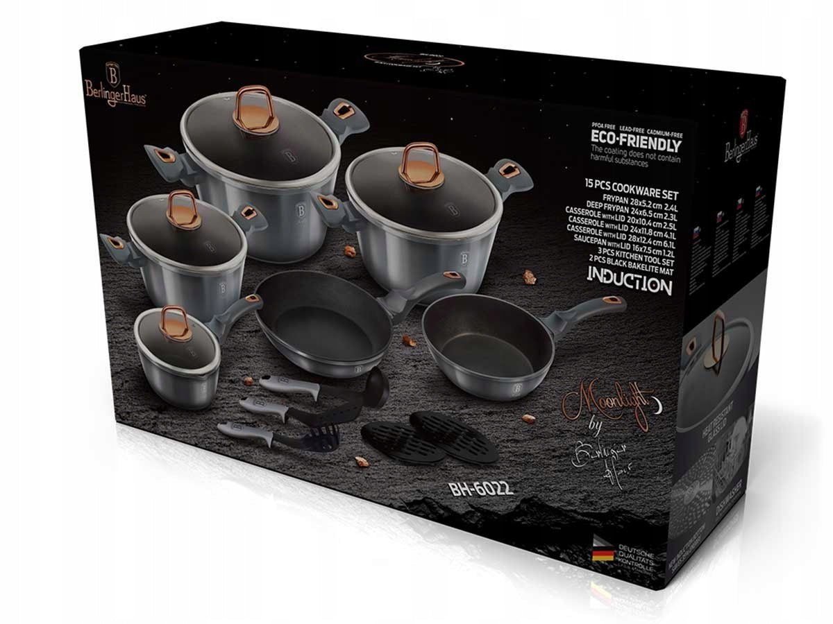 BH-6022 - Set of pots 15 el. Berlinger Haus Moonlight Edition Manufacturer code BH-6022