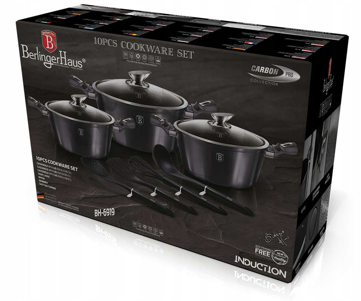 BH-6919 Pot set 10 el. Berlinger Haus Carbon Pro Edition Manufacturer code BH-6919