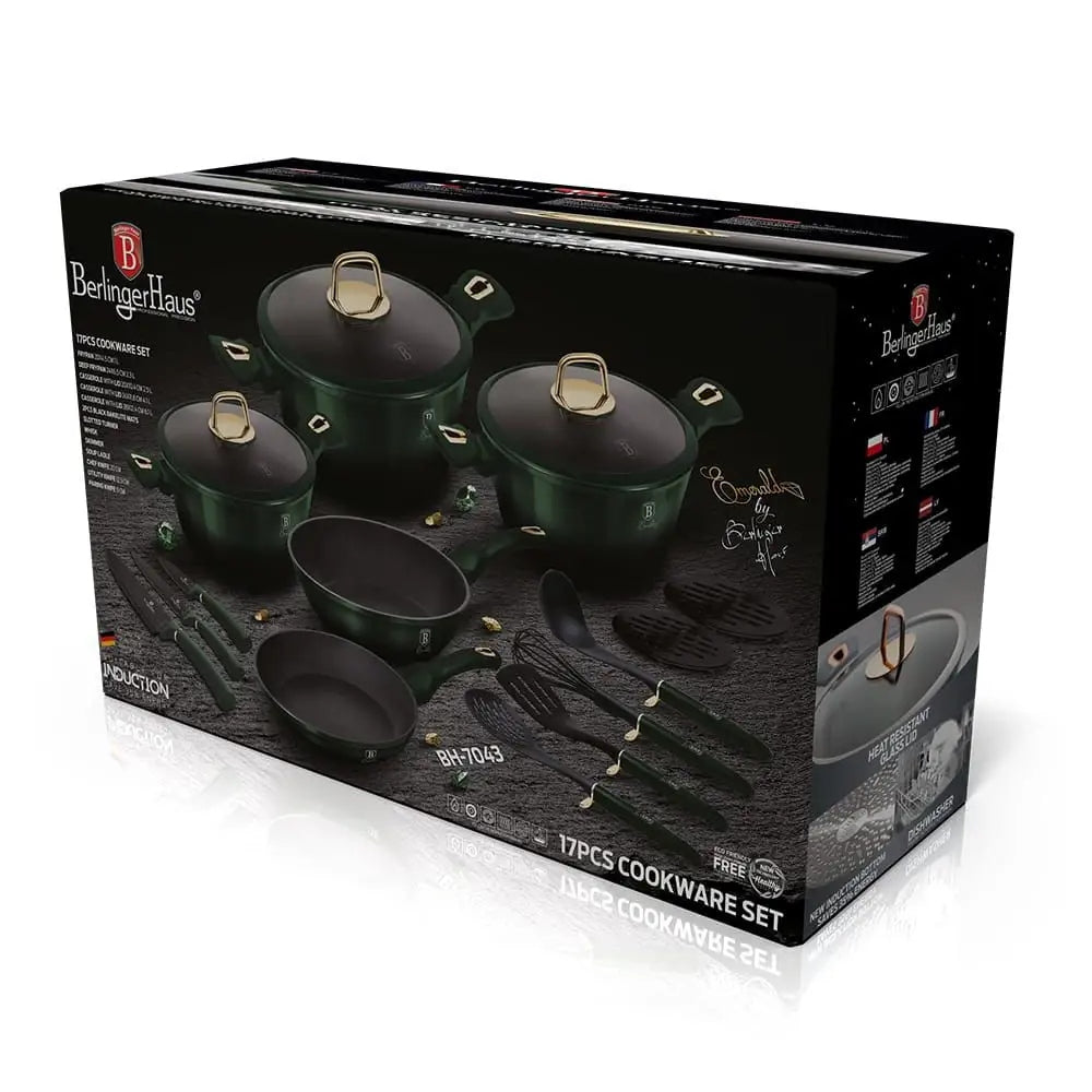 BH-7043 Set of pots 17 el. Berlinger Haus Emerald Line Line Emerald