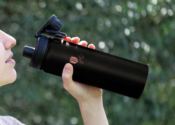 BH-7758 - Water Bottle 540 ml Berlinger Haus Black Rose Collection Manufacturer code BH-7758