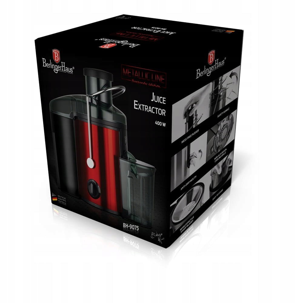 BH-9075 - Juicer 400 W Berlinger Haus Burgundy Line Manufacturer code BH-9075