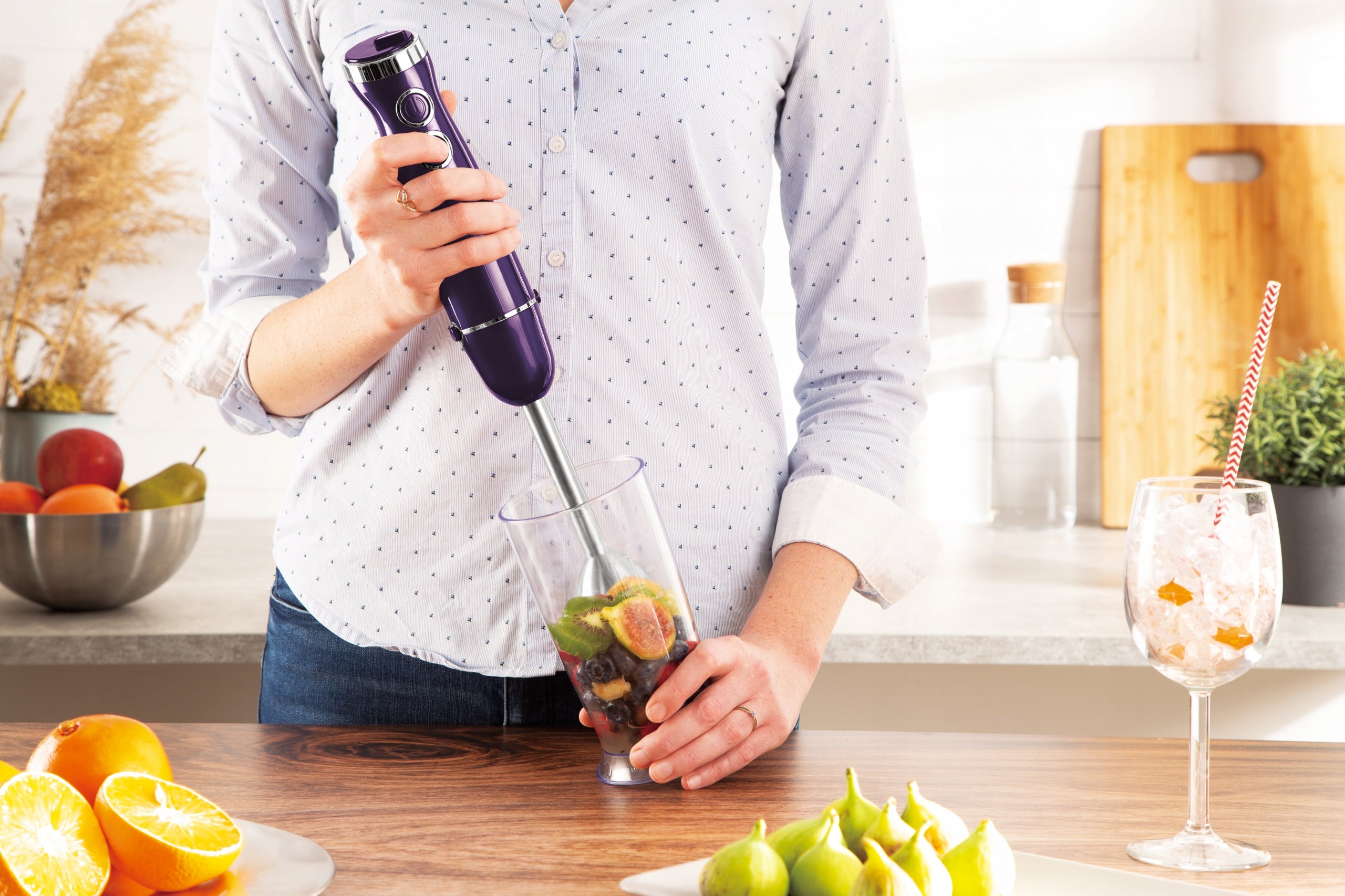 BH-9381 - 500W Hand Blender Berlinger Haus Purple Eclipse Collection Packaging status original
