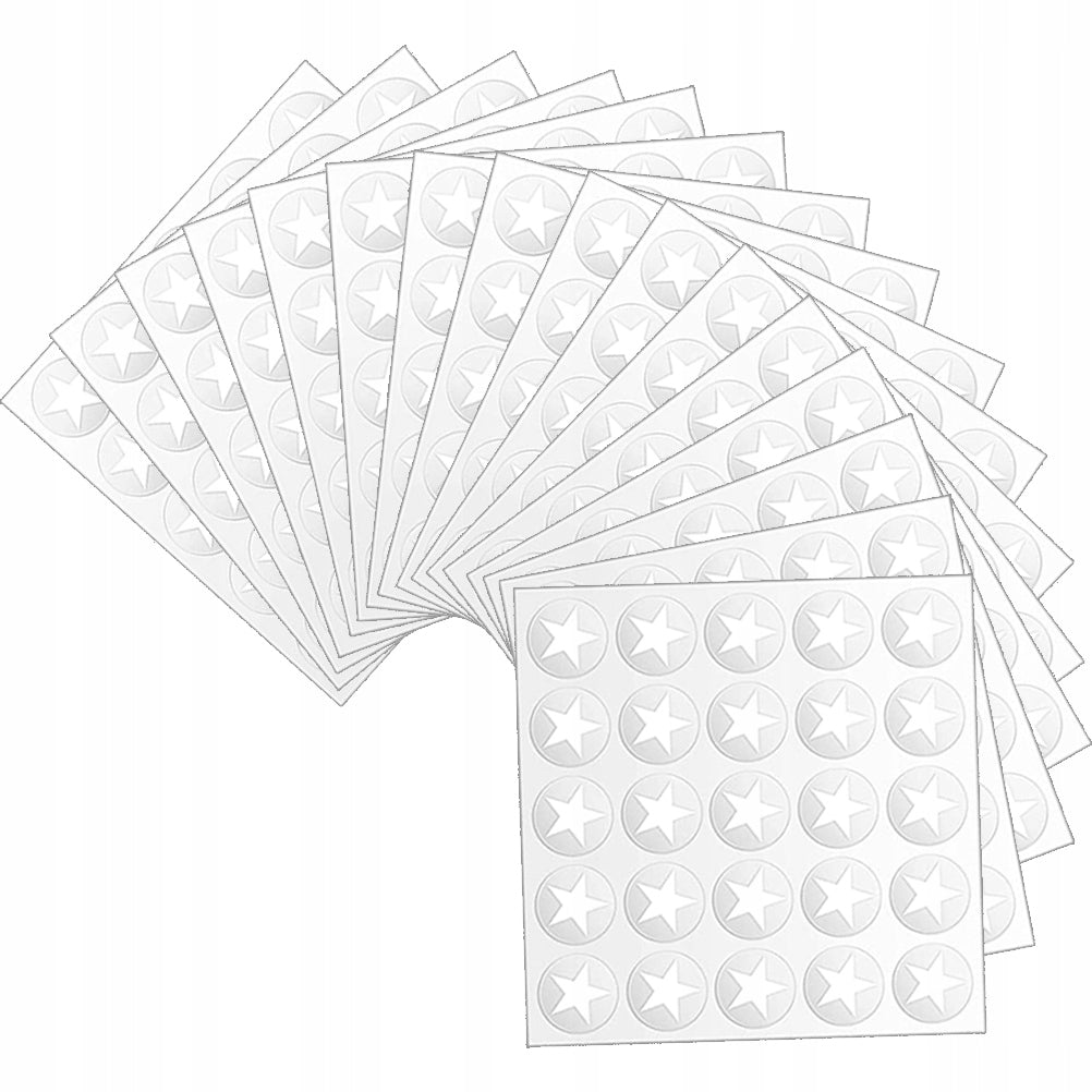 BIAŁE NAKLEJKI GWIAZDY NA KASK SPORTOWY Z PVC EAN (GTIN) 4896015648520
