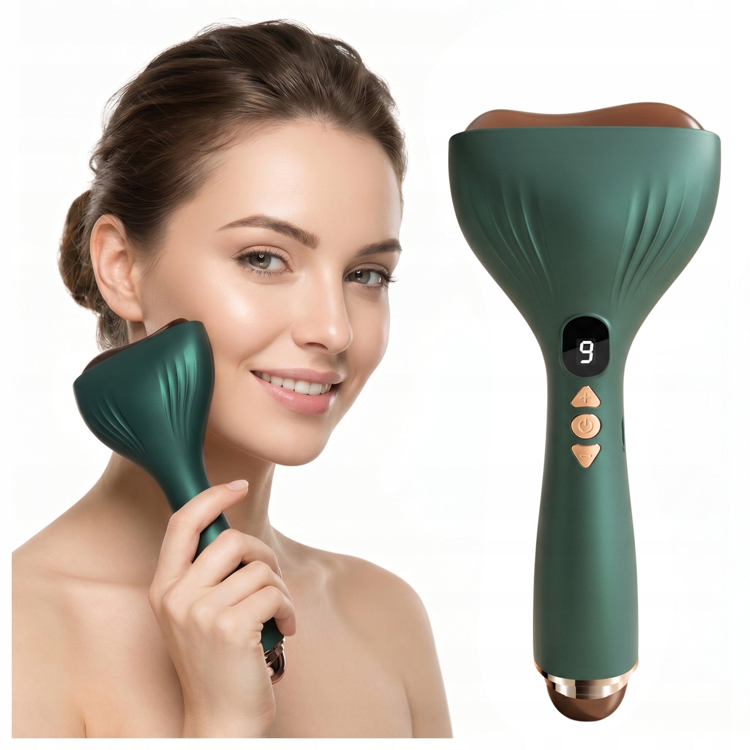 BIAN STONE GUA SHA K-009 MASSAGER FOR FACE AND NECK HEATED VIBRATION