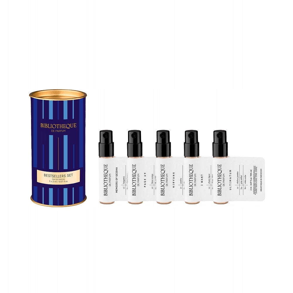 BIBLIOTHEQUE DE PARFUM Bestsellers set of perfumed waters 5x2ml