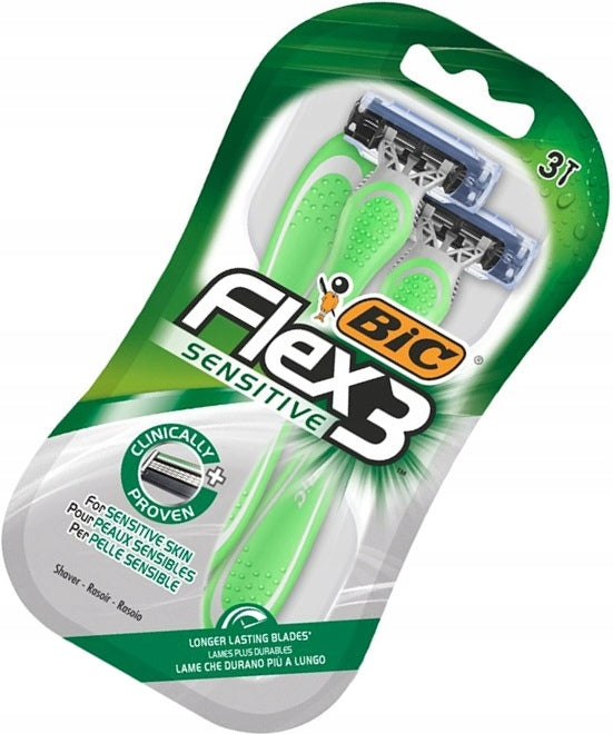 Einwegrasierer Bic Flex 3 Sensitive, 3 Stk. 