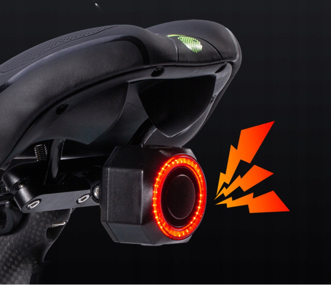 BICYCLE ALARM ANTI-THEFT REAR LAMP BICYCLE BELL REMOTE CONTROL LED Color black