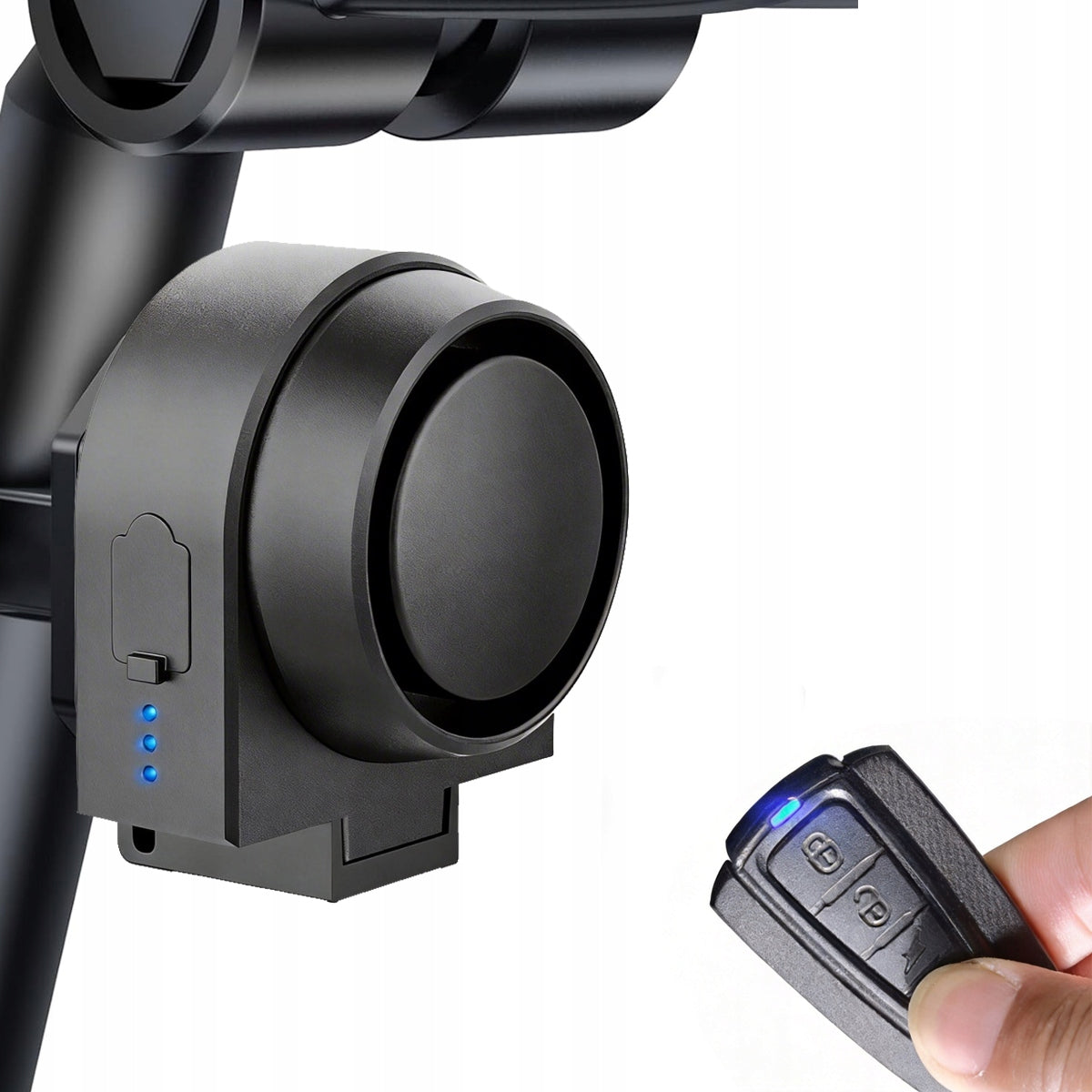 BICYCLE ALARM Anti-Theft LOUD Lock With Remote Control Wireless 80M