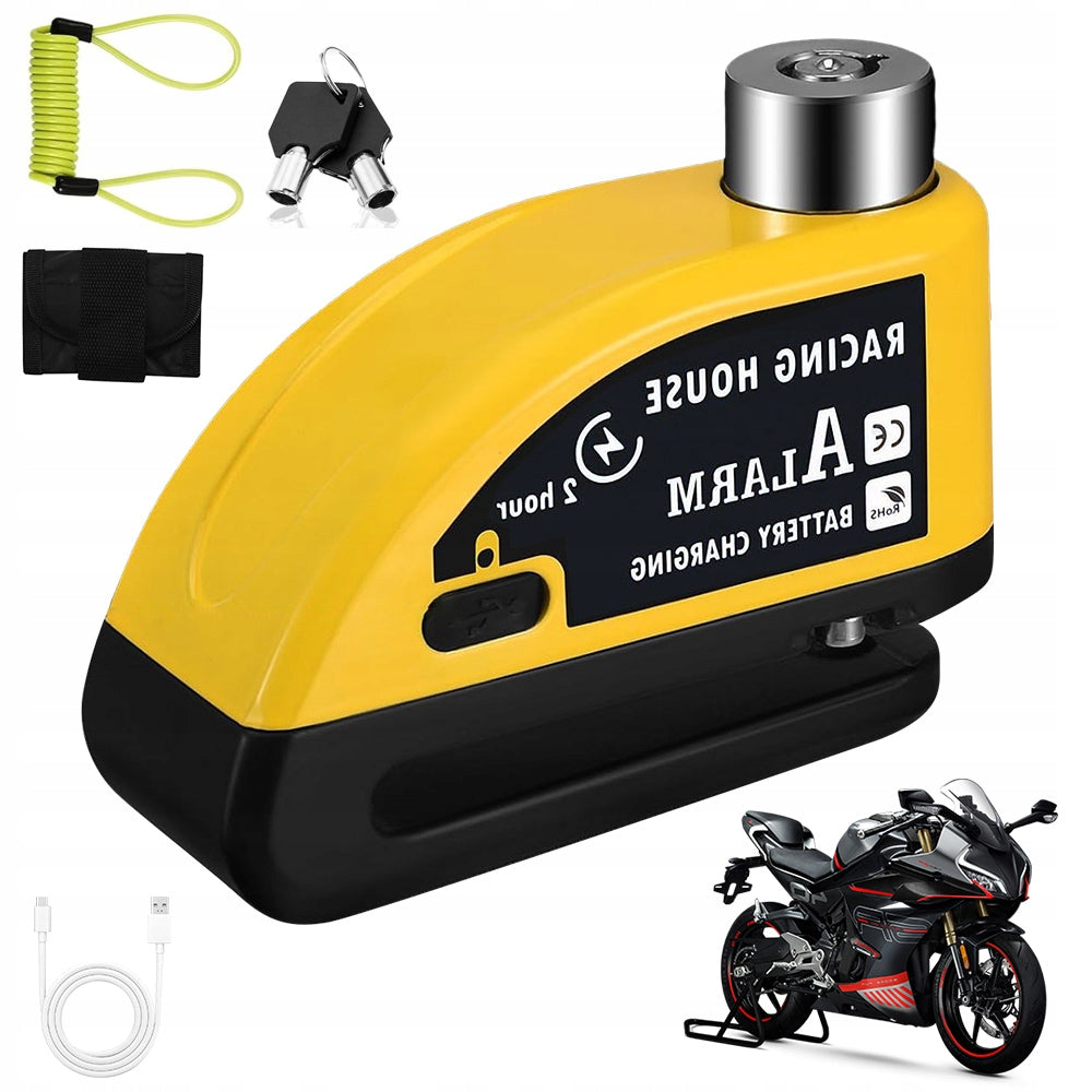 BICYCLE ALARM LOCK 110 dB 500 MAH BRAKE DISC FOR BIKE ONE