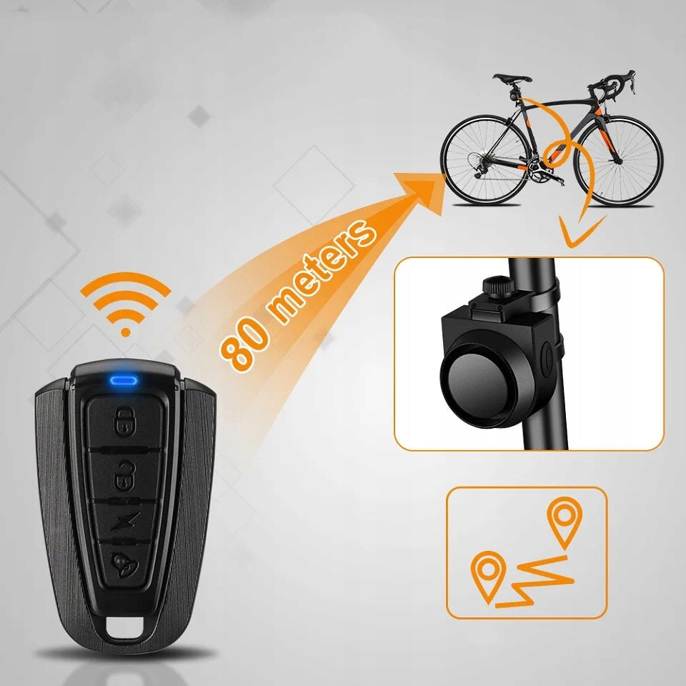 BICYCLE ALARM, WATERPROOF INTRUSION ALARM FOR BICYCLE, MOTORCYCLE, SCOOTER Brand no brand