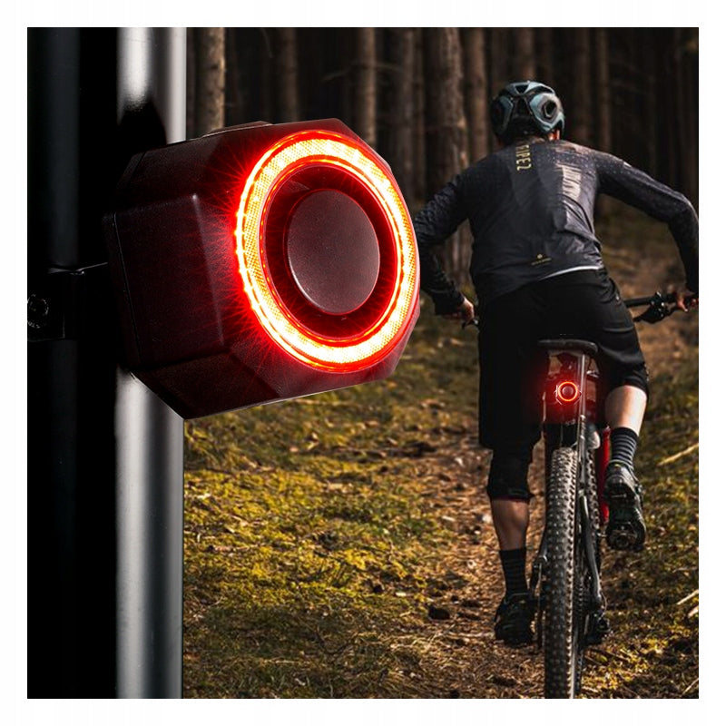 BICYCLE ALARM WIRELESS BELL 110dB + REMOTE CONTROL LED LIGHT REAR Brand no brand