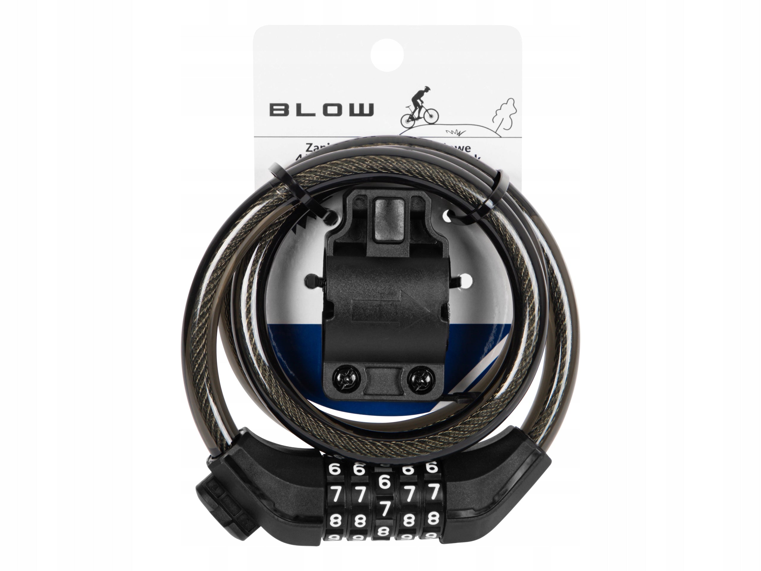 BICYCLE ANTI-THEFT CLASP WITH CODE CIPHER CABLE LOCK 100 CM 12MM Kind cord