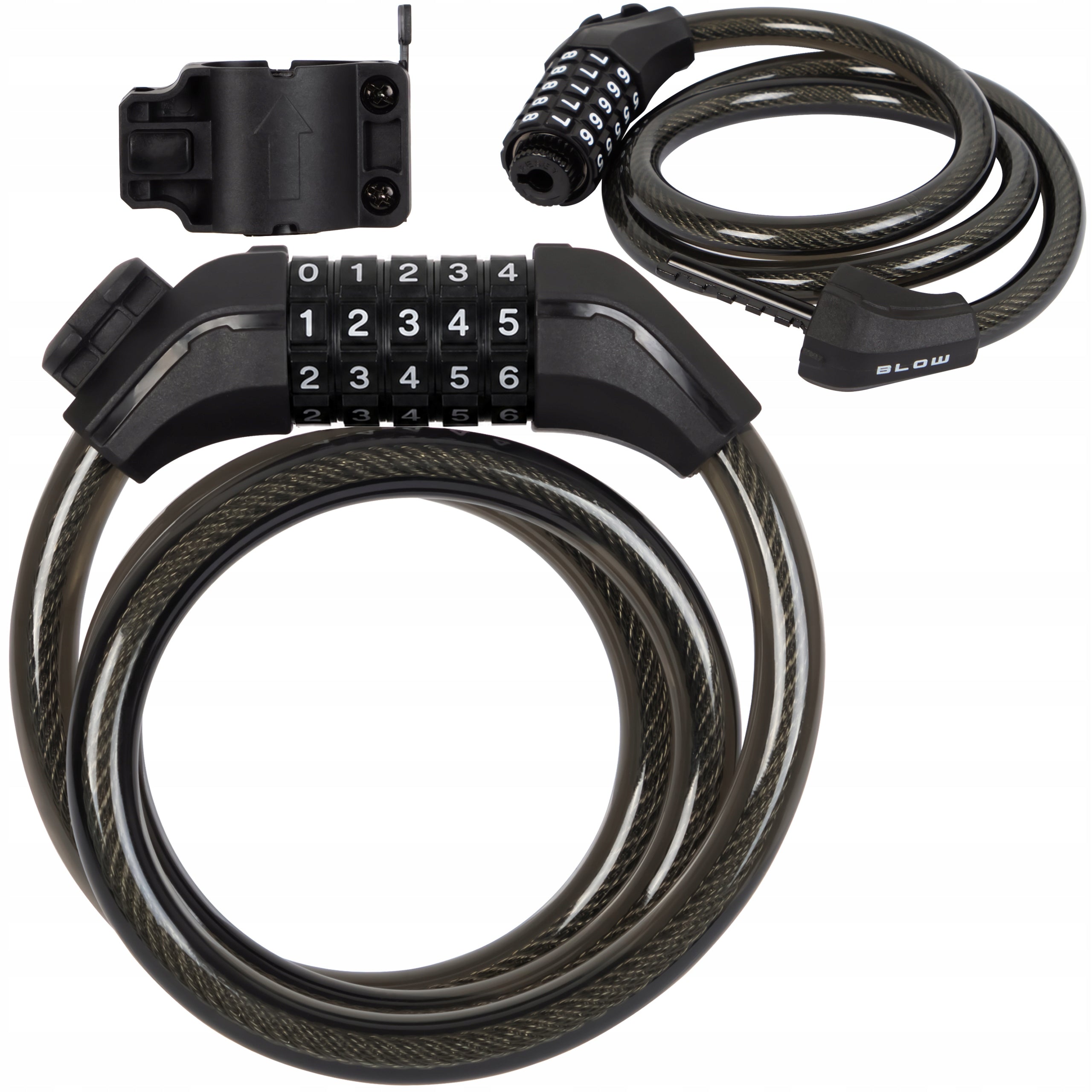 BICYCLE ANTI-THEFT CLASP WITH CODE CIPHER CABLE LOCK 100 CM 12MM