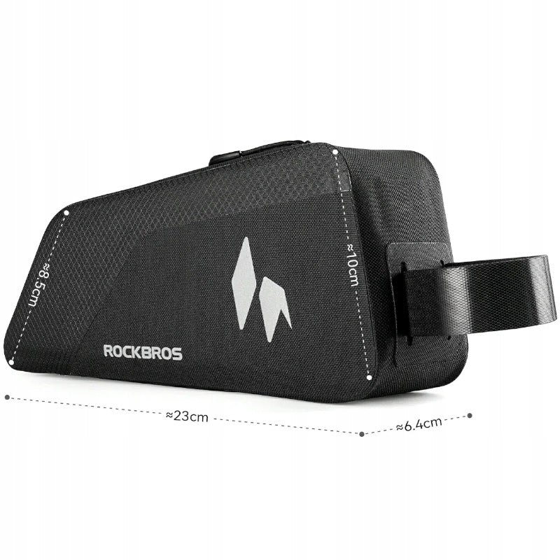 BICYCLE BAG BICYCLE FRAME BICYCLE FIN ROCKBROS PANNIER FOR BICYCLE FRAME Model TORBA ROWEROWA NA RAMĘ RIDEMATE WODOODPORNA
