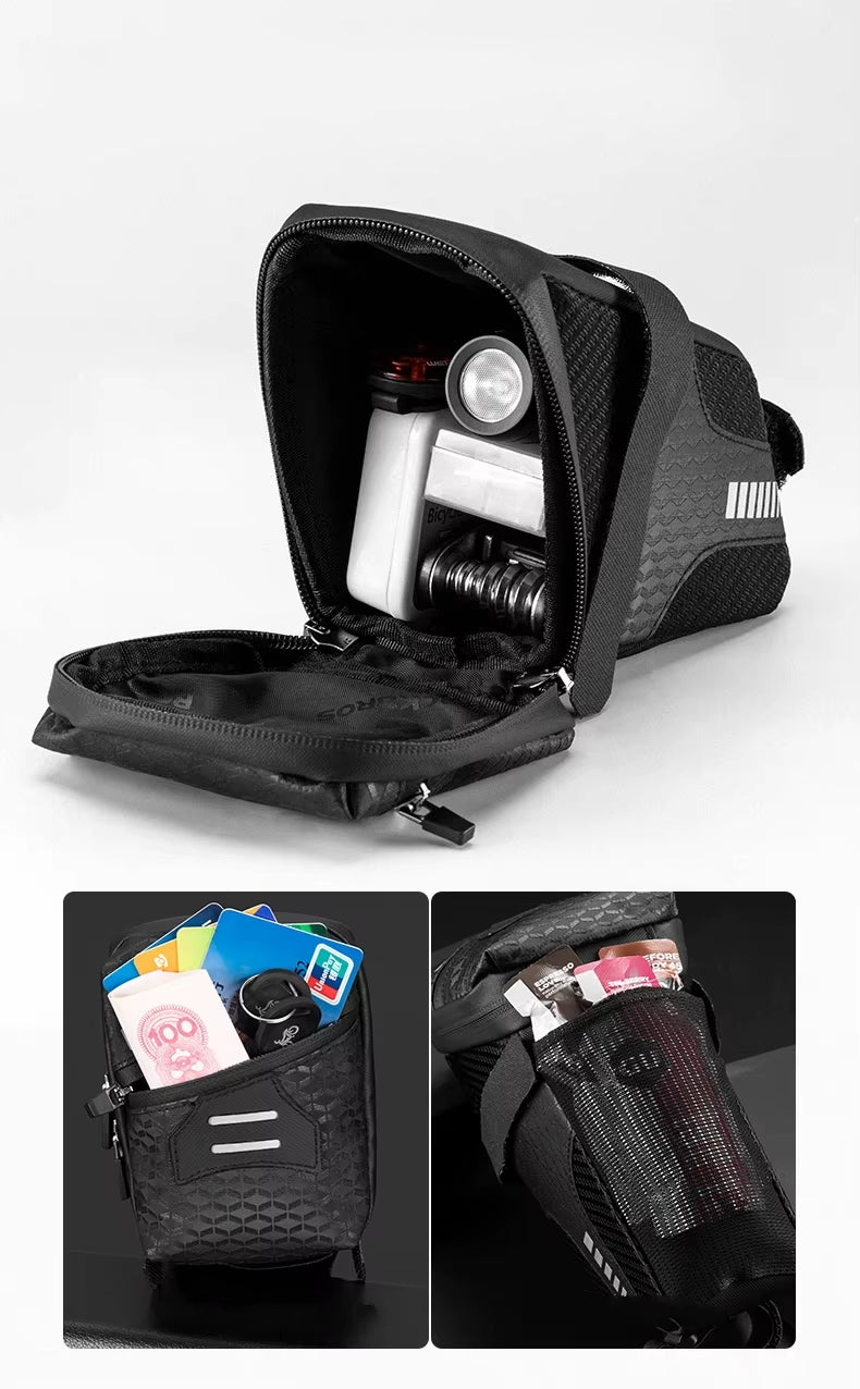 BICYCLE BAG BICYCLE POUCH FOR BICYCLE UNDER SEAT 1.5L Capacity 1.5 l